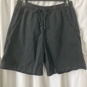 Erika Lucy Shorts, Drawstring Elastic Waist, Black, NWT, Small, Pockets